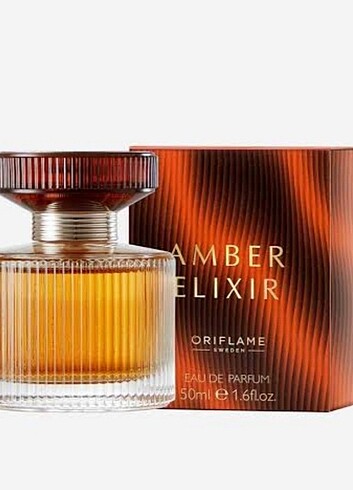 Amber elixir jelatinli sıfır ürün oriflame parfüm 