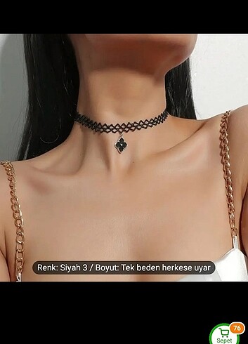 choker boyun kolye