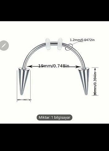 punk tarzı vampir diş piercing - Görsel 3