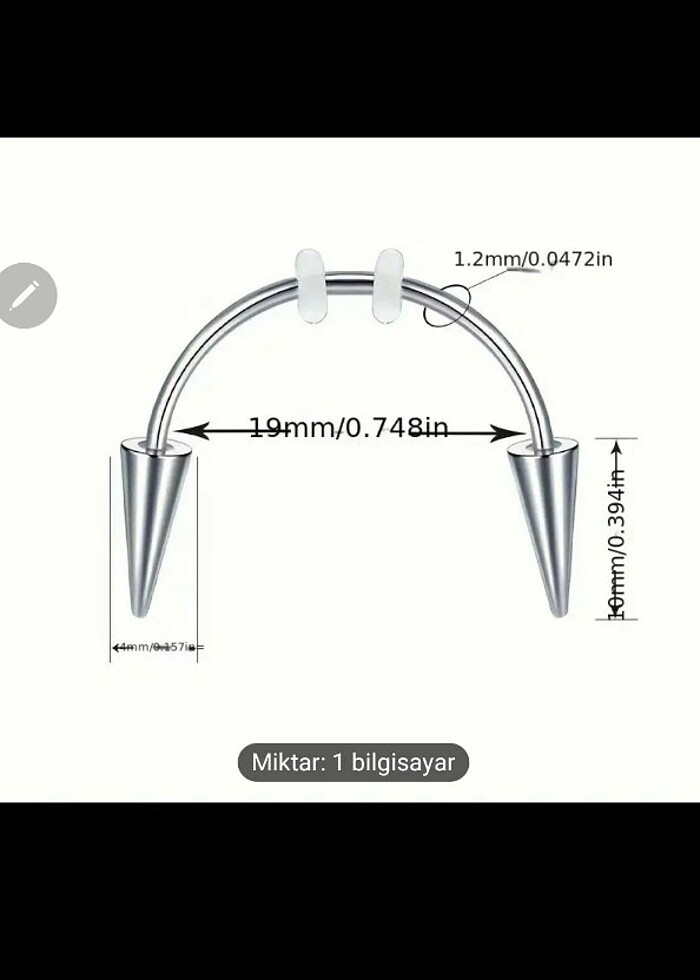 punk tarzı vampir diş piercing - Görsel 3