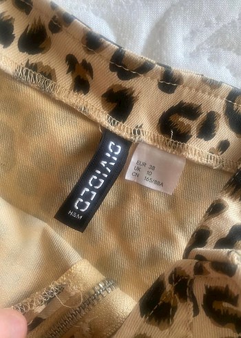 H&M Leopar Desenli jean Elbise