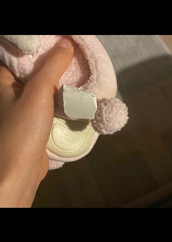 Nakışlı Pembe Kız Çocuk Sıcak Terlik - Görsel 3