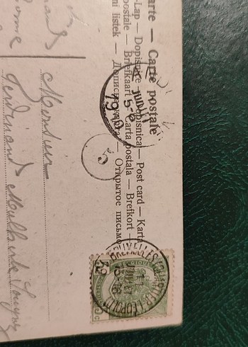 1910 kartpostal orjinal - Görsel 3