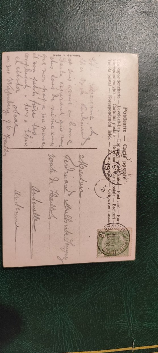 1910 kartpostal orjinal - Görsel 2