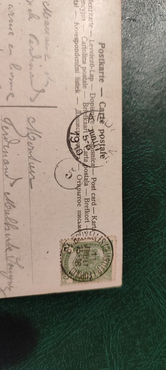 1910 kartpostal orjinal - Görsel 3