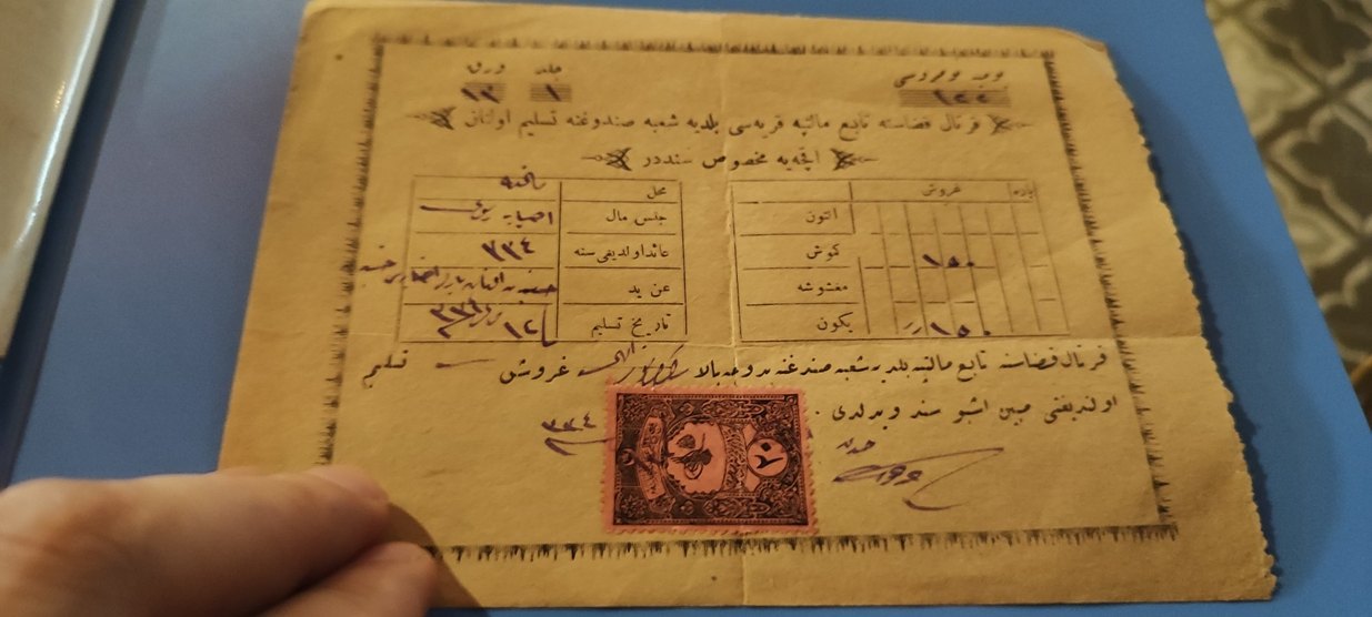 Osmanlıca El Yazması Belge - Görsel 2