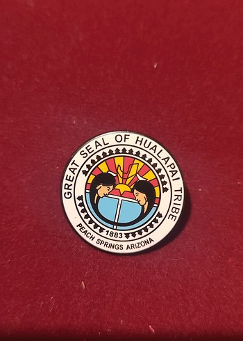 Vintage Renkli Hualapai Kabilesi Rozeti - Görsel 2