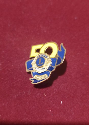 Altın Renkli Vintage Erkek Rozeti - Görsel 2