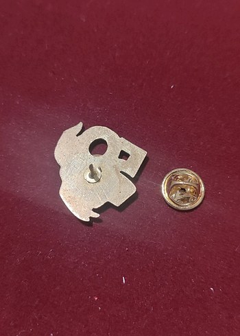 Altın Renkli Vintage Erkek Rozeti - Görsel 3