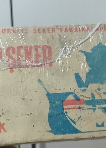 Türkiye Şeker Fabrikaları 1 kg küp şeker 1980 Ler
