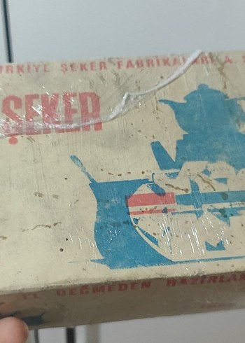 Türkiye Şeker Fabrikaları 1 kg küp şeker 1980 Ler - Görsel 4