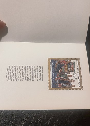 Bordo Noel Temalı Pul Hediyesi - Görsel 2