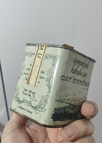 Tomurcuk Kokulu Çay Teneke Kutuda 80 Ler açılmamış - Görsel 5