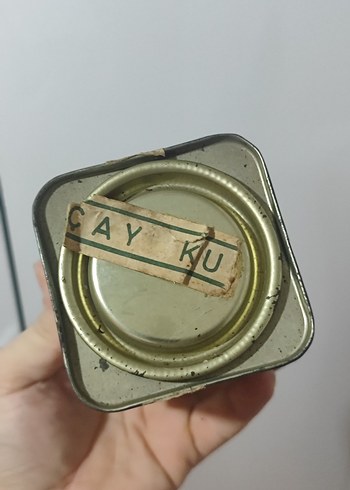 Tomurcuk Kokulu Çay Teneke Kutuda 80 Ler açılmamış - Görsel 3