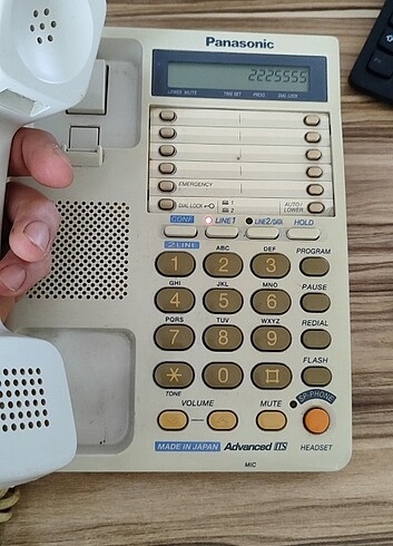Retro Panasonic sabit hat telefon dekorluk ürün denenemedi
