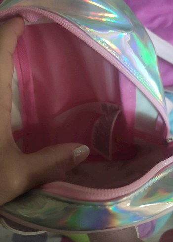 Parlak Pembe Unicorn Çocuk Sırt Çantası - Görsel 3