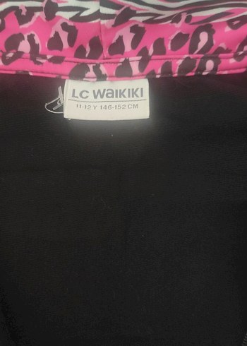 Renkli Desenli Kapüşonlu Kız Çocuk Ceketi - Görsel 3