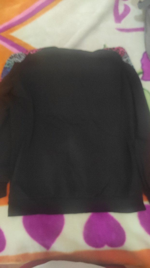 Renkli Desenli Kapüşonlu Kız Çocuk Ceketi - Görsel 4