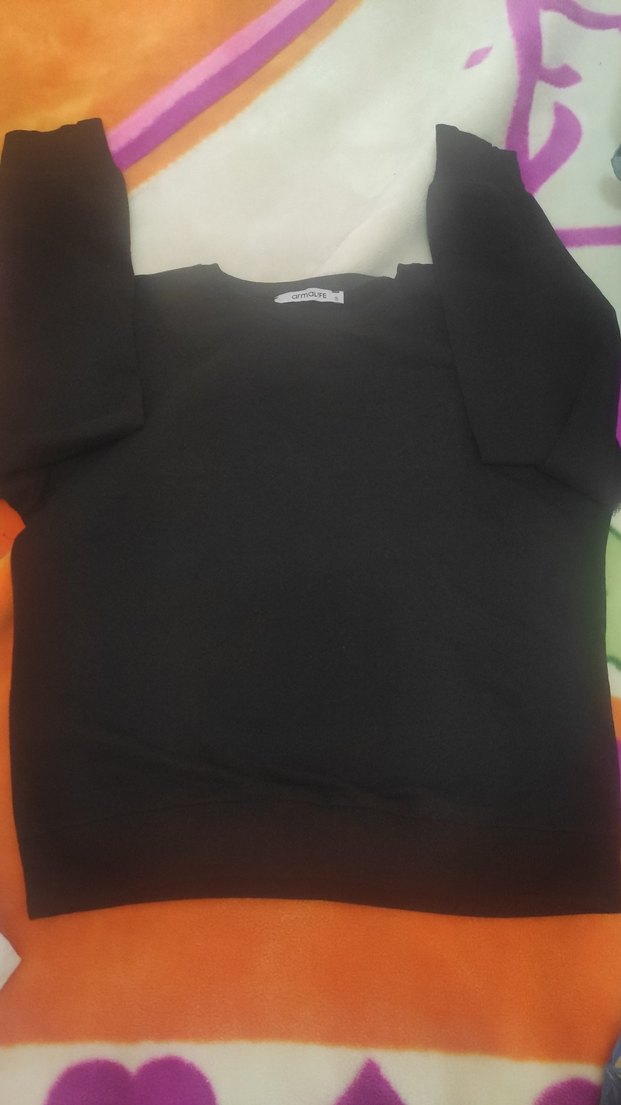 Düğmeli kazayağı desen tayt pantolon ve sweatshirt - Görsel 3