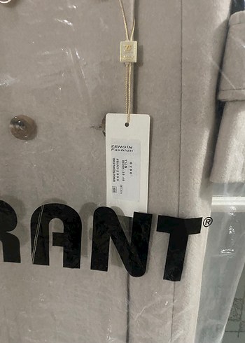 Bej Desenli Kadın Uzun Trençkot - Görsel 4