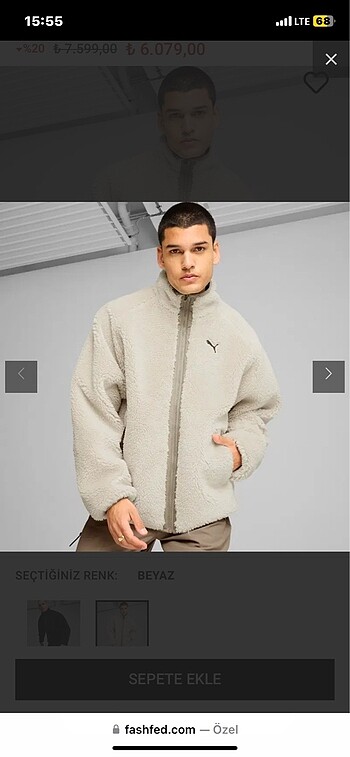 Puma peluş mont
