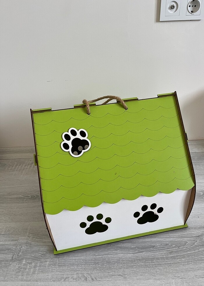 Ahşap kedi evi - Görsel 2