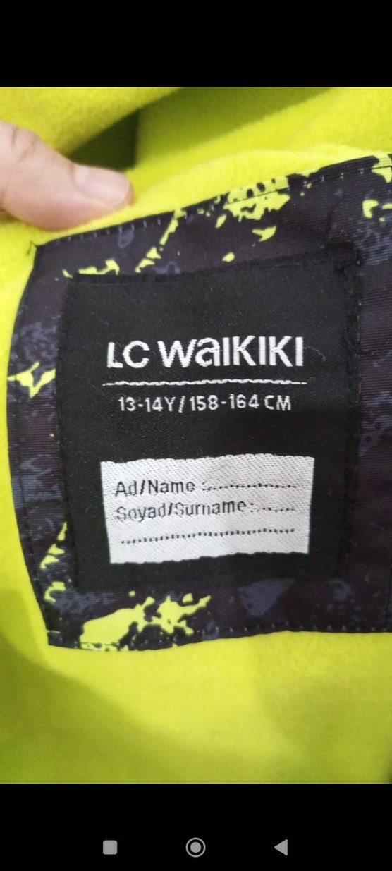 Sarı Siyah Bağlama Desenli Fermuarlı Erkek Mont - Görsel 5