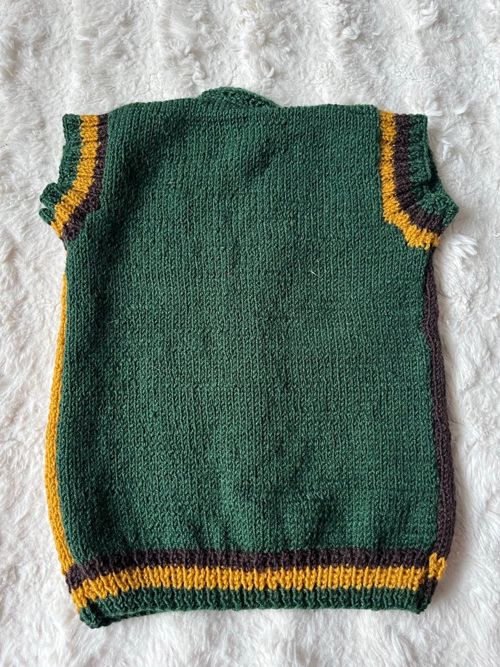 Erkek Çocuk Örgü Kolsuz Hırka - Görsel 2