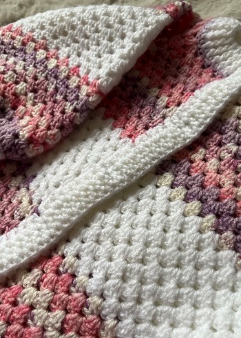 Kız Çocuk Çok Renkli Örgü Hırka - Görsel 3