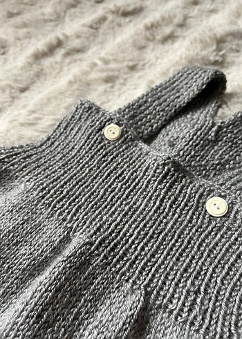 Gri Örgü Çocuk Salopet - Görsel 3