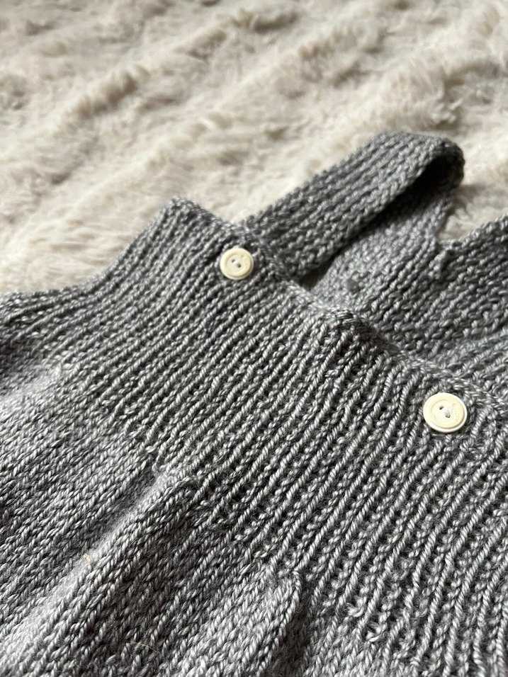 Gri Örgü Çocuk Salopet - Görsel 3