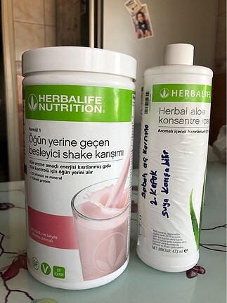 Herbalife konsantre ve shake