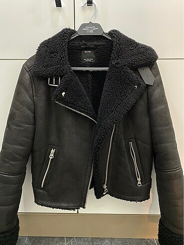 s Beden Siyah bershka biker ceket