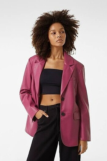 blazer deri ceket