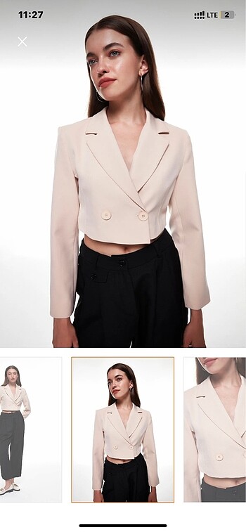 crop blazer