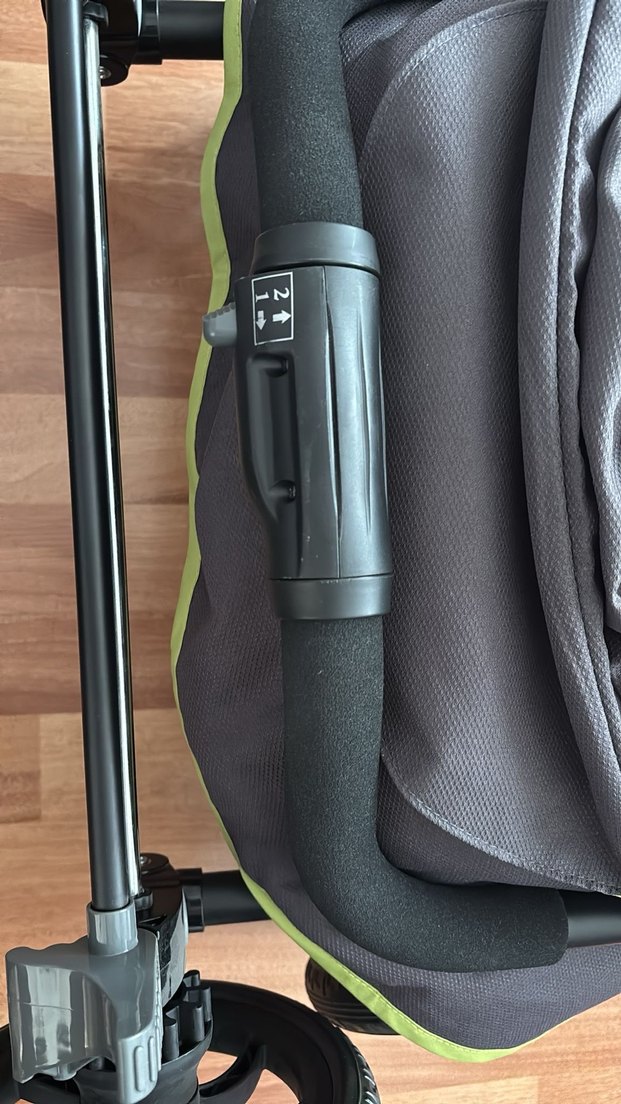 Gri-Yeşil Bebek Arabası - Görsel 3