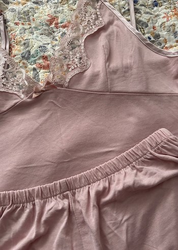 Pembe Bohem Uzun Kollu Kadın Pijama Takımı - Görsel 8