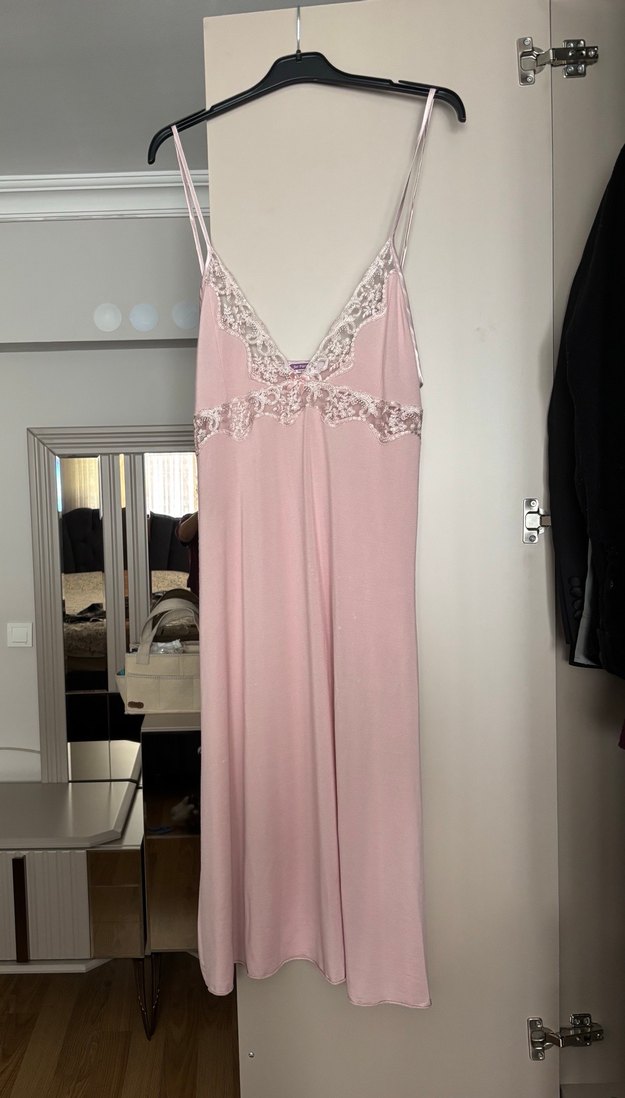 Pembe Bohem Uzun Kollu Kadın Pijama Takımı - Görsel 5