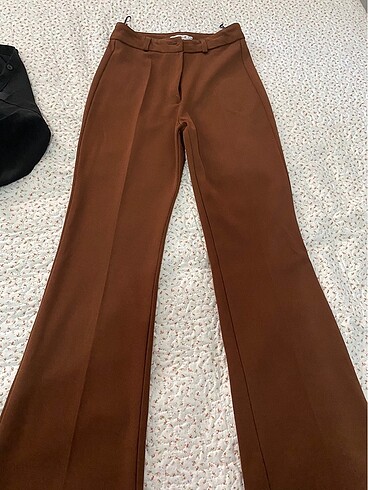 Kumaş İspanyol paça pantolon