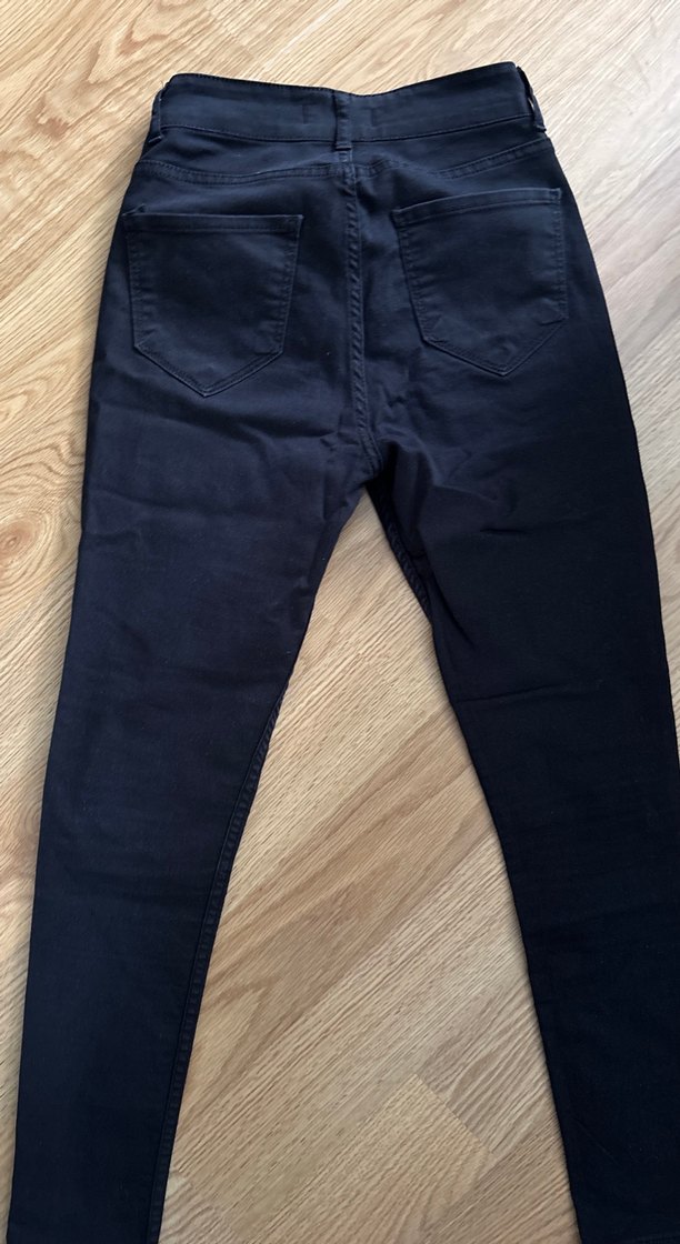 Siyah Normal Boy Kadın Denim Pantolon - Görsel 3