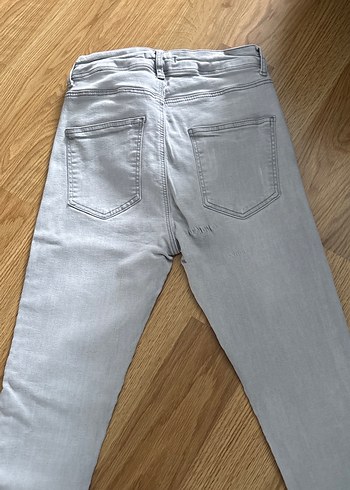 Gri Kadın Denim Pantolon - Görsel 3