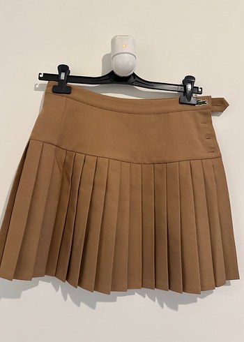 Lacoste Bej Pilili Mini Etek