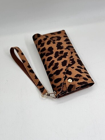 Leopar Desenli Cüzdan