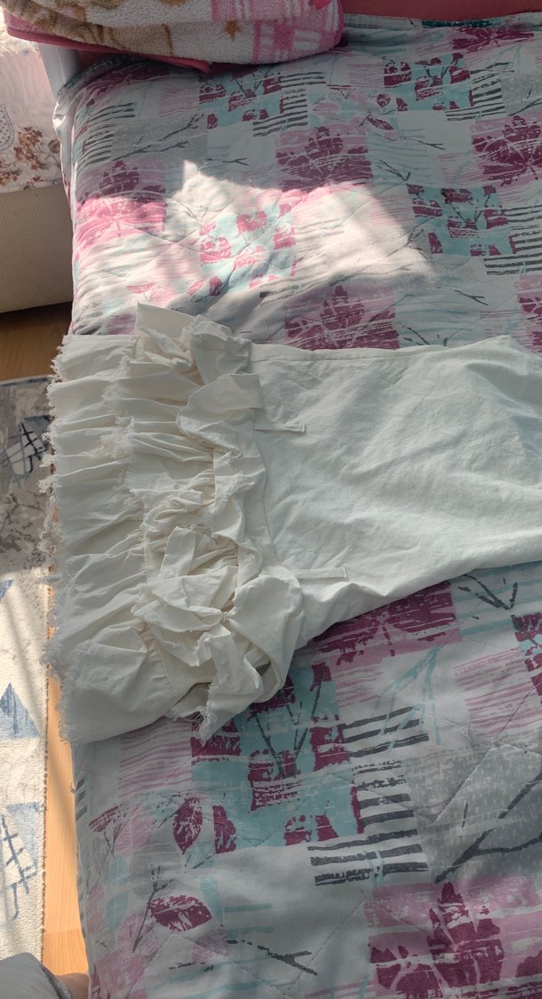 Beyaz Fırfırlı Midi Hamile Eteği - Görsel 3