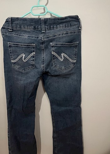 38 Beden Kadın Lacivert Midi Denim Jean