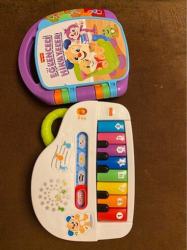 Fisher price eğitici kitap ve piyano
