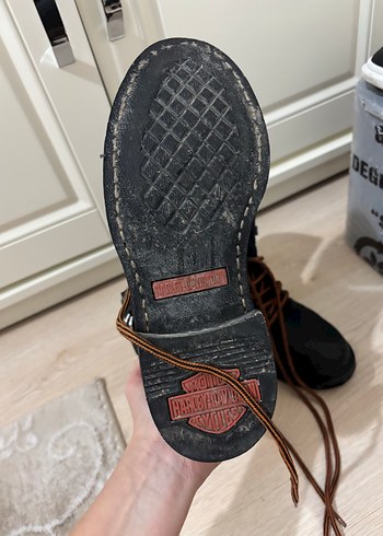 Siyah Deri Biker Botlar Yüksek Topuklu - Görsel 4