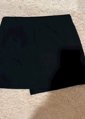 Siyah Mini Kemerli Dar Kesim Etek - Görsel 3