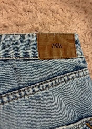 Mavi Bol Kesim Kadın Midi Kot Pantolon - Görsel 4