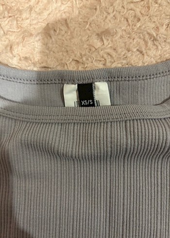 Gri Uzun Kollu Kadın Crop Top - Görsel 3